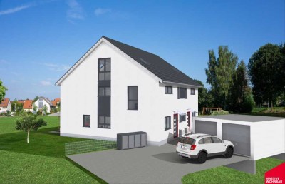Individuelle Doppelhaushälfte -west- in 2. Reihe mit großem Garten inkl. Kauf- & Baunebenkosten