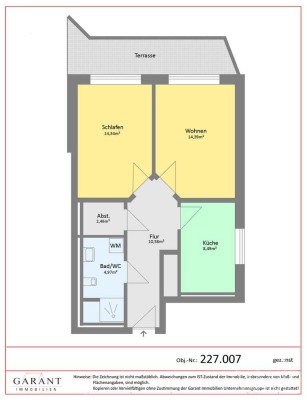 Neue  2 Zimmer-Wohnung im Erdgeschoss mit Terrasse