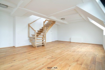 Offen gestalltete Dachgeschoss-Maisonette mit Wintergarten und Terrasse | Erstbezug