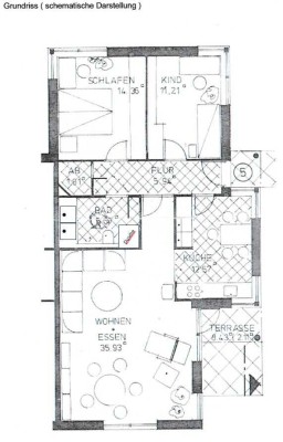 Geschmackvolle, gepflegte 3-Raum-EG-Wohnung mit luxuriöser Innenausstattung mit EBK in Adendorf