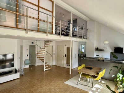 Exklusive Galeriewohnung mit Garten, hochwertiger Ausstattung und Einbauküche