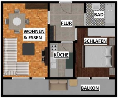 2-Zimmer-Wohnung in Göppingen mit traumhaftem Ausblick bis zur Schwäbischen Alb