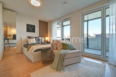 MÖBLIERT - EIN GUTER START - High end Studio mit Balkon