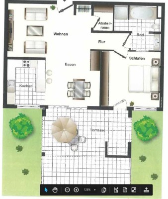 Ab 03/2025 - Exklusive 2,5-Raum-Erdgeschosswohnung mit Terasse, Garten und EBK in Bad-Dürrheim