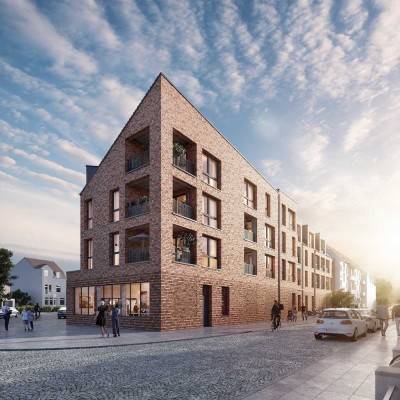 Moderne Ein-Zimmer-Wohnung mit großer Terrasse in Riensberg