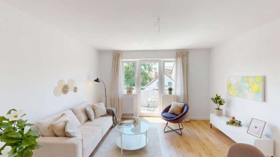 STYLISHES APARTMENT MIT BALKON UND (UN)BEZAHLBARER AUSSICHT INS GRÜNE!