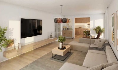 Exklusive 3-Zimmer-Obergeschosswohnung mit großzügiger Südwest-Terrasse am Kapellenberg