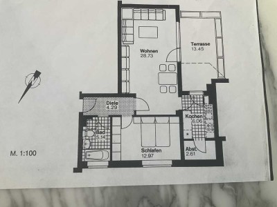 Möbliertes kleines Penthouse im beliebten Heideviertel, MHH Nähe, mit exklusiver Sonnenterrasse