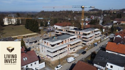 Landliebe in Fischlham | Exklusives Penthouse mit 42 m² Terrasse mit Glasgeländer &amp; Panoramablick - Haus 1 TOP 9