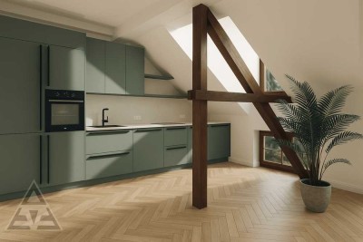 Studio-Apartment über den Dächern des Düsseldorfer Medienhafens