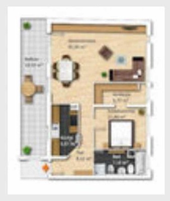 Eigennutzung oder Kapitalanlage?  Sehr schöne 2 1/2 Zimmer Etagenwohnung mit großem sonnigen Balkon