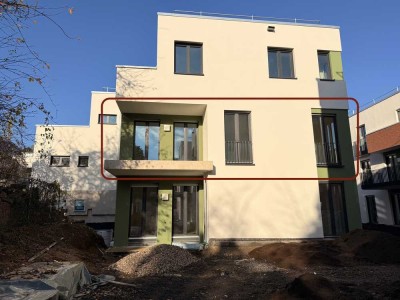 Erstbezug: Helle und geräumige 2-Zimmer Wohnung mit Süd-Balkon im Zentrum von Frechen (Wolf Höfe)