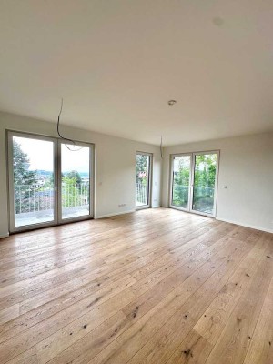 Neubau: Exklusive 1-Zimmerwohnung mit Einbauküche und Balkon am Killesberg