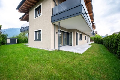 Exklusive Neubau-Gartenwohnung in Sonnenlage von Kössen