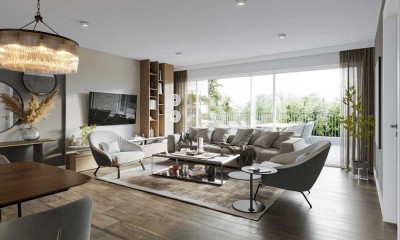Eschenpark-Penthouse der Extraklasse! Ihr gläsernes Wohnzimmer über den Dächern von Monheim-Baumberg