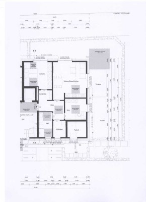Neubau Komfortwohnung 3 Zimmer mit Terrasse und Gartenanteil