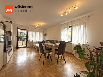 Möblierte 2-Zi.-Whg. mit Balkon und Garten in ruhiger Lage von Renningen zu vermieten!