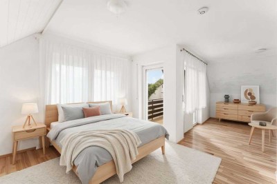 Wohnen im Grünen – Einfamilienhaus mit Garten, zwei Balkonen & viel Platz