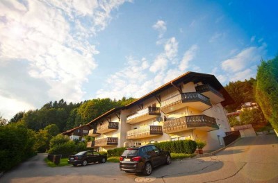 Moderne 2‑Zimmer Wohnung mit traumhaft unbebauten Blick zum Silberberg und über Bodenmais