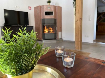 Möblierte Wohnung 120qm mit gemütlichem Kamin