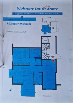 Geschmackvolle 3-Raum-Wohnung mit EBK in Jebenhausen