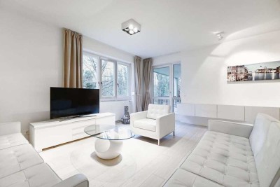 Großzügige Terrassenwohnung. An der Isar im Grünen gelegen.