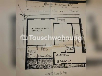 Tauschwohnung: Tausche 2 gegen 2,5 oder 3 Zimmer Wohnung