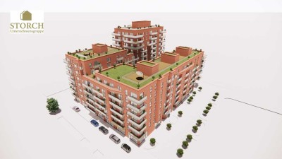 Kleine Stadtwohnung  1-Zimmer-Neubauwohung mit Süd-Balkon KfW 40 Baugeld XV