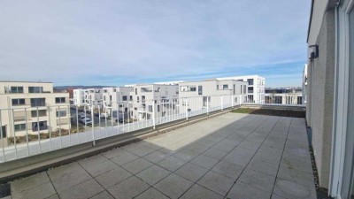 Moderne 4-Zimmer-Wohnung mit Einbauküche und Dachterrasse