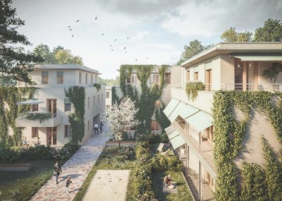 AKTION!!! quartier brunner – Wo die Stadt Luft holt. Haar bei München. Holzmassivbauweise EH40 + QNG