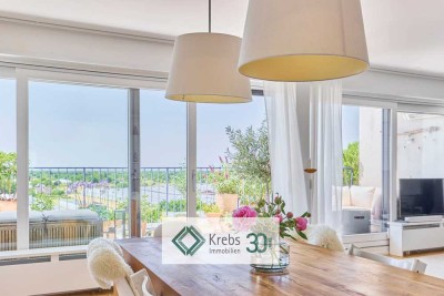 Lichtverwöhnt & modernisiert: 4-Zimmer-Penthouse mit fantastischem Ausblick in HD-Handschuhsheim