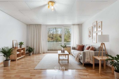 STABILE ANLAGE MIT SÜDWEST-LOGGIA – Kompakte Einheit nahe U-Bahn Gonzenheim