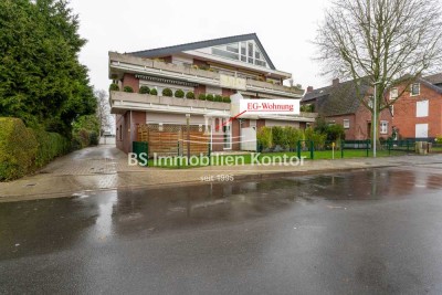 Treckfahrtstief 1a Lage! Komfortable Erdgeschosswohnung mit Terrasse und Garage in bevorzugter Wohnl