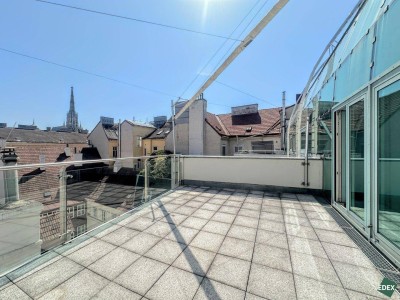 Exklusive Innenstadt-Maisonette mit Glasfront, Freiflächen &amp; Stephansdom-Blick