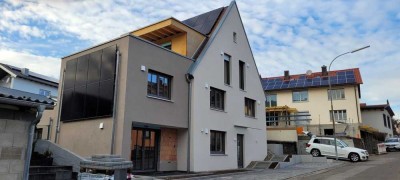 Erstbezug nach energetischer Sanierung: 2-Raum-DG-Wohnung mit Terrasse und geh. Innenausstattung