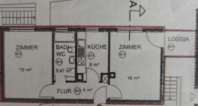frisch renovierte 2-Zimmer-Wohnung zur Miete