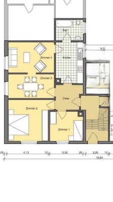 Schöne 4-Zimmer-Hochparterre-Wohnung in Baden-Baden
