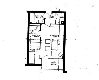 Helle 1,5-Zimmer-Wohnung mit Balkon in Steinbach (Taunus)