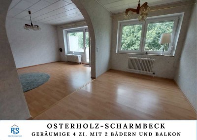 Helle 4-Zi.-Wohnung mit Balkon und 2 Bädern in Osterholz-Scharmbeck