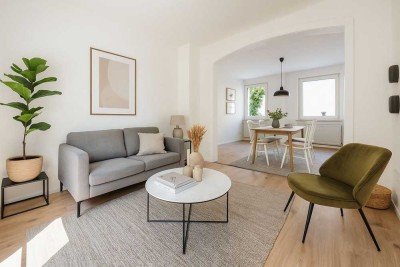 Fertig zum Strahlen: modernisiertes 4 Zimmer Nest mit Terrasse & Garten