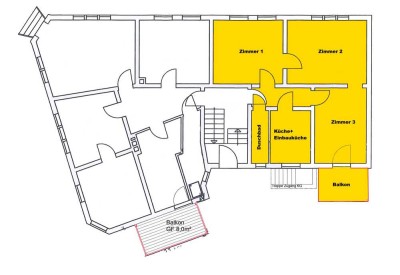 3-Zimmer-Wohnung / 12.2024 neue Fenster und Fassade