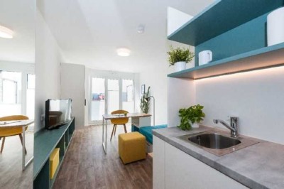 Stilvolle 1-Raum-Wohnung mit Balkon und EBK in Kempten (Allgäu)