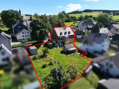 Großes, sanierungsbedürftiges Haus auf schönem Grundstück für kleines Geld in Breitenbrunn