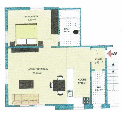 Sonnige 2-Zi.-Wohnung im Großraum 88361 Altshausen / Kreis Ravensburg