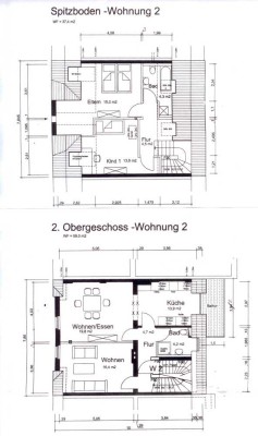 Ansprechende 4-Zimmer-Maisonette-Wohnung mit Balkon in Krefeld-Bockum