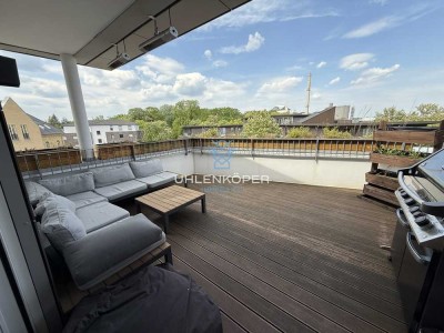 Neuwertige Penthouse Wohnung mit sonniger Dachterrasse und Tiefgarage mitten in der Hansestadt Uelze