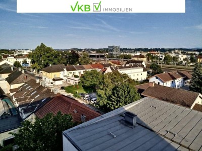 WELS | NEUSTADT: Top-renovierte 2-Zimmer-Wohnung mit Weitblick über die Dächer von Wels!