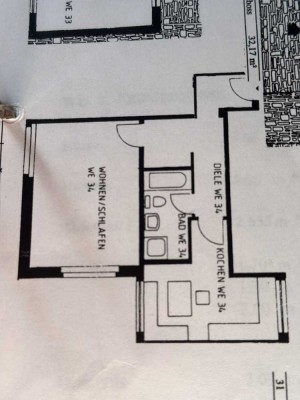 Gepflegte 1,5-Zimmer Wohnung im EG in Lünen