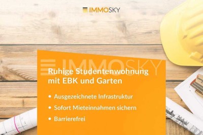 Ruhige 1-Zimmer-Wohnung mit Einbauküche und Blick ins Grüne!