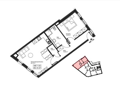 Leben und Wohnen im Burgpalais Mayen - Whg. Nr. 1.03